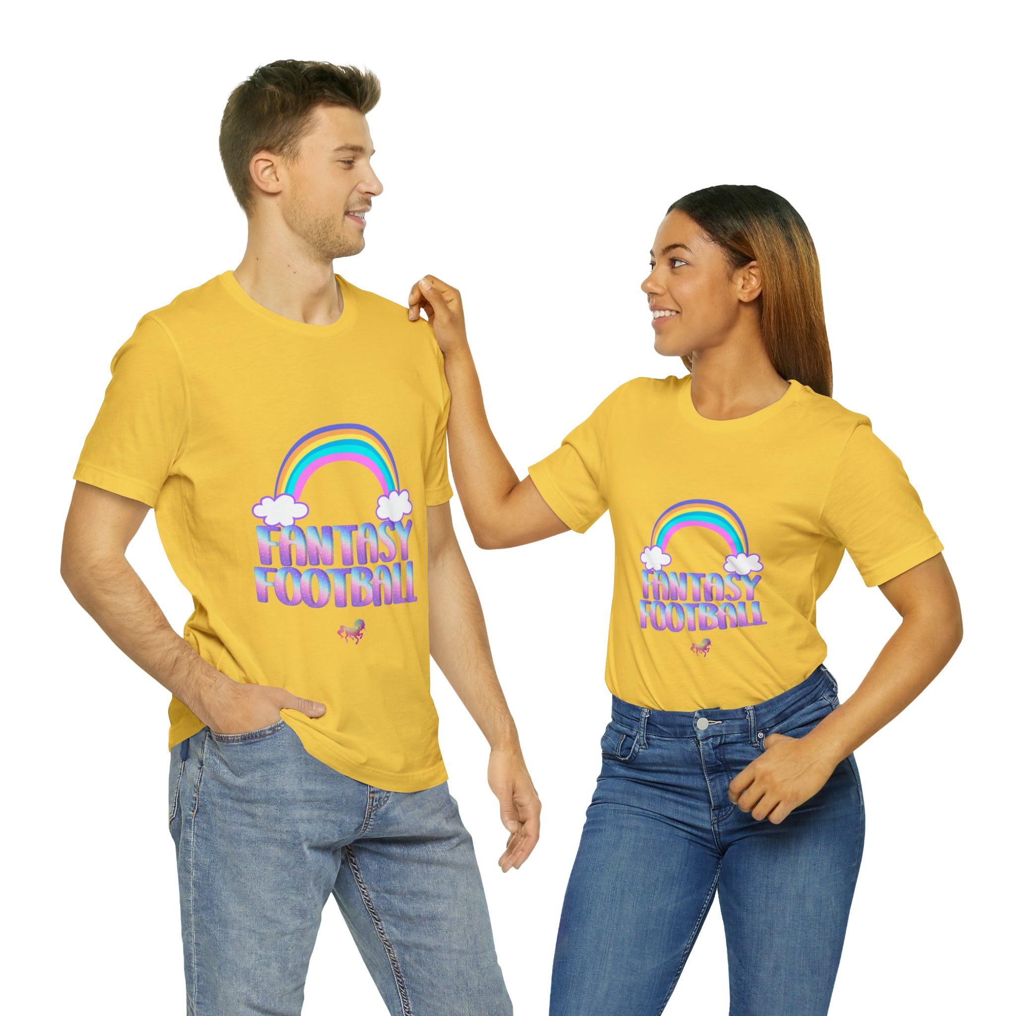 Cute Fantasy Football Shirt | Pink Cute Fantasy Football Unisex T-Shirt