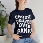 Prayer Over Panic Unisex Shirt | Religious Shirt for Prayers