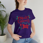 Merry Christmas in July Shirt | Christmas in July Statement T-Shirt