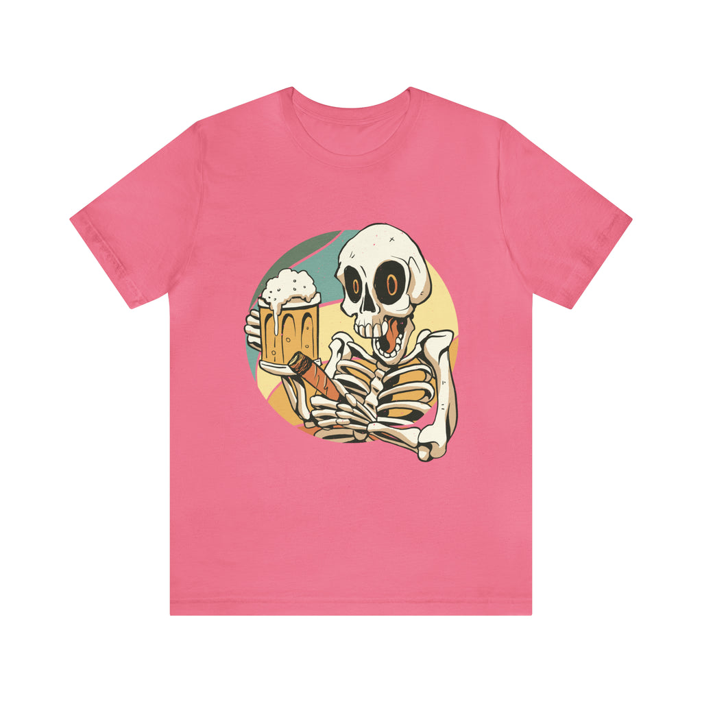 Skeleton Beer Shirt | Drink Beer Unisex T-Shirt
