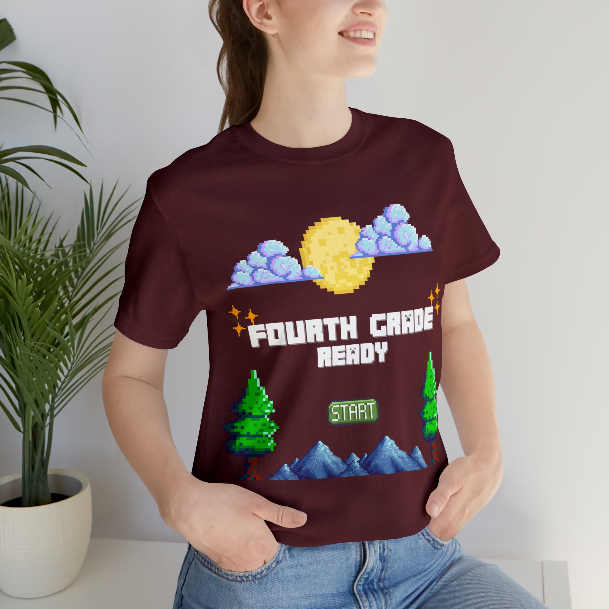 Fourth Grade Ready Pixel Shirt | Minecraft Unisex T-Shirt