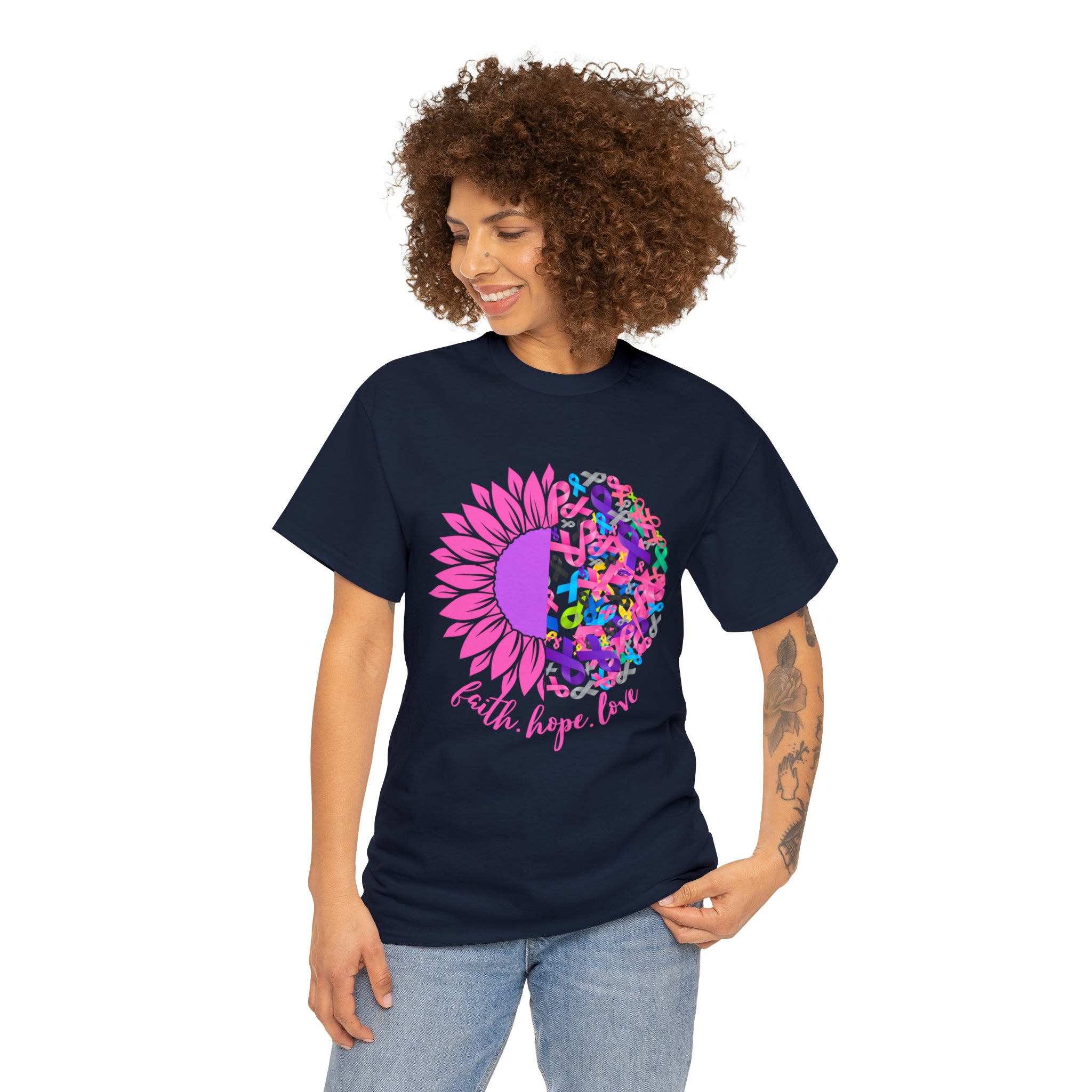 Faith Hope Love Shirt | Cancer Warrior Support Unisex T-Shirt