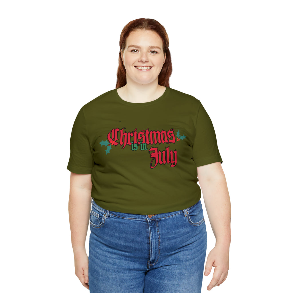 Christmas is in July Shirt | Christmas in July Statement T-Shirt