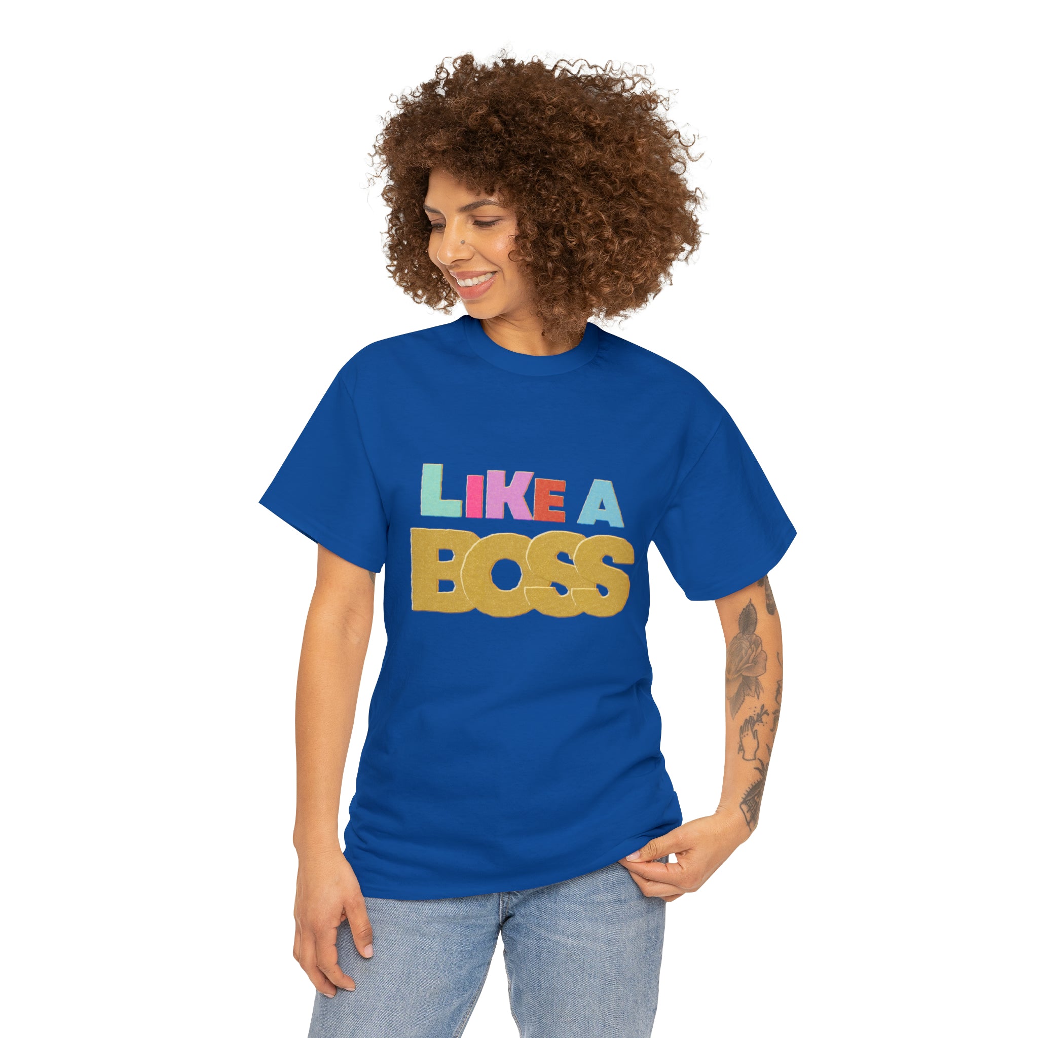 Like A Boss Shirt | Colorful Boss Vibes Statement Tee
