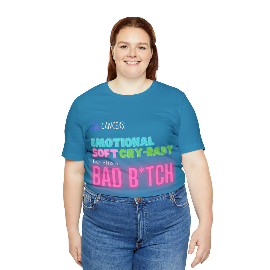 Cancer Zodiac Bad Bitch Shirt | Funny Zodiac Astrology Statement T-Shirt