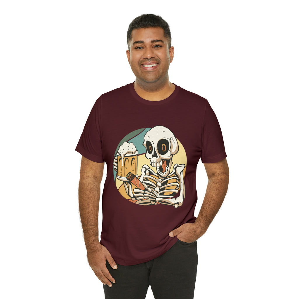 Skeleton Beer Shirt | Drink Beer Unisex T-Shirt
