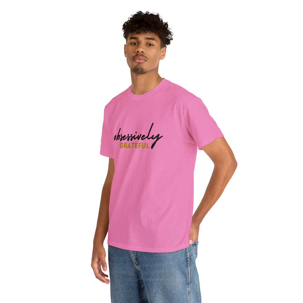 Obsessively Grateful Shirt | Minimalist Unisex T-Shirt