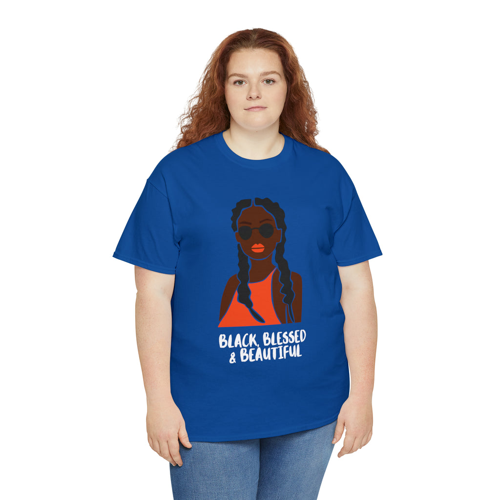Black Blessed And Beautiful Shirt | Empowered & Beautiful Cotton T-shirt