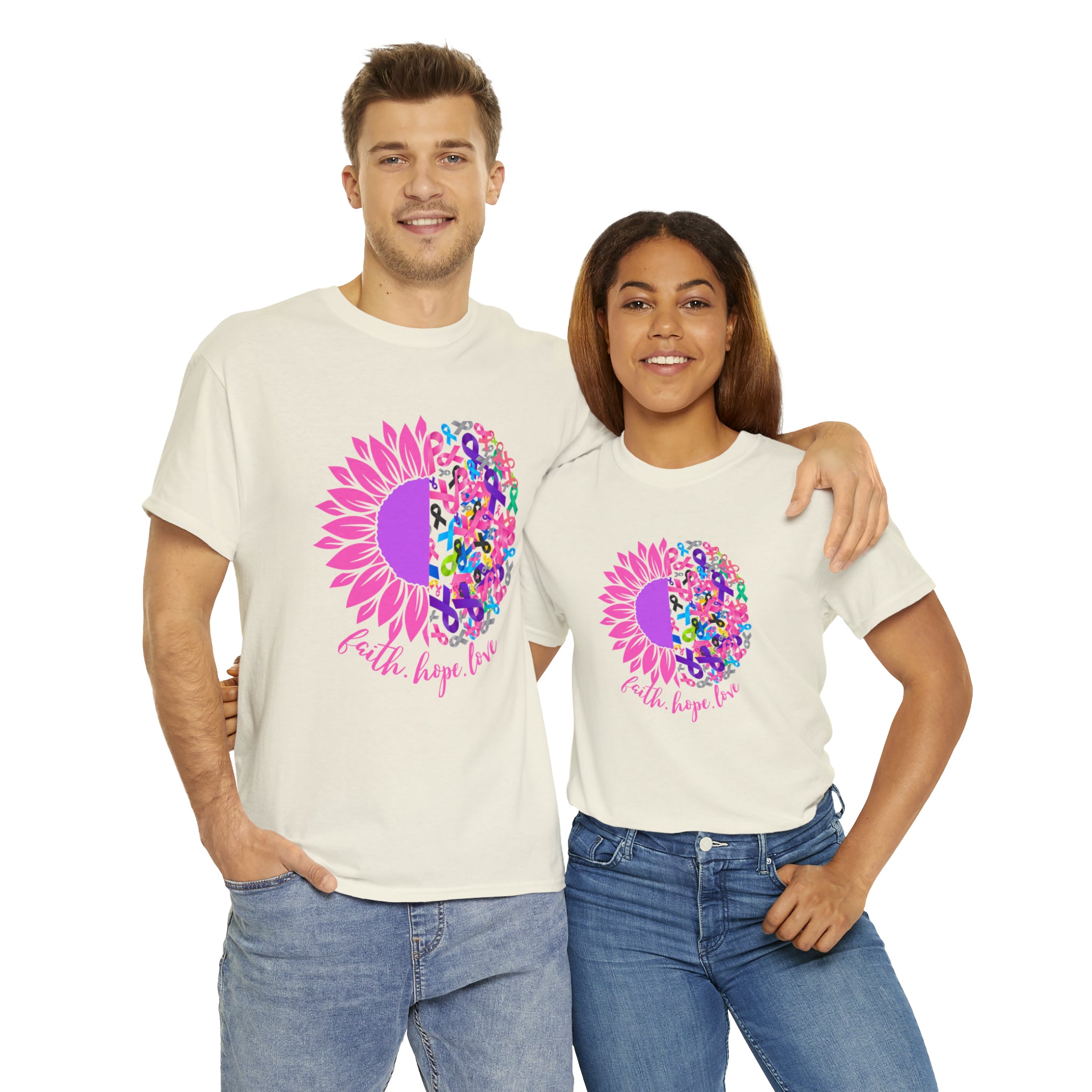 Faith Hope Love Shirt | Cancer Warrior Support Unisex T-Shirt
