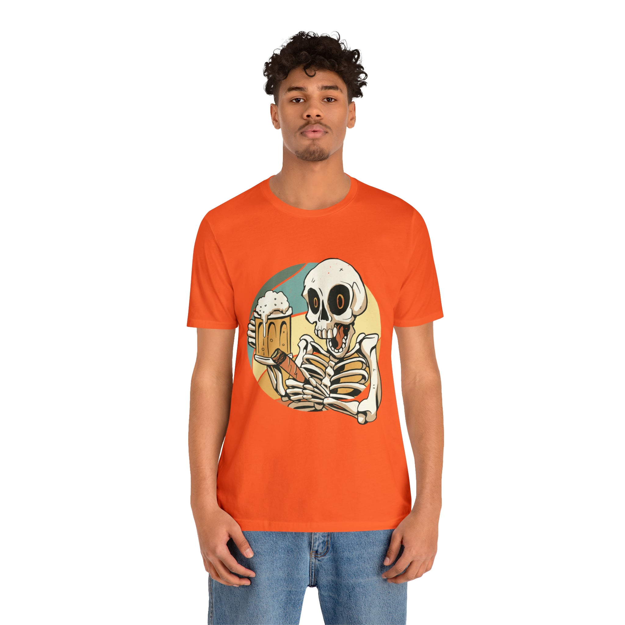 Skeleton Beer Shirt | Drink Beer Unisex T-Shirt