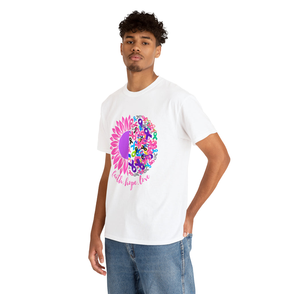 Faith Hope Love Shirt | Cancer Warrior Support Unisex T-Shirt