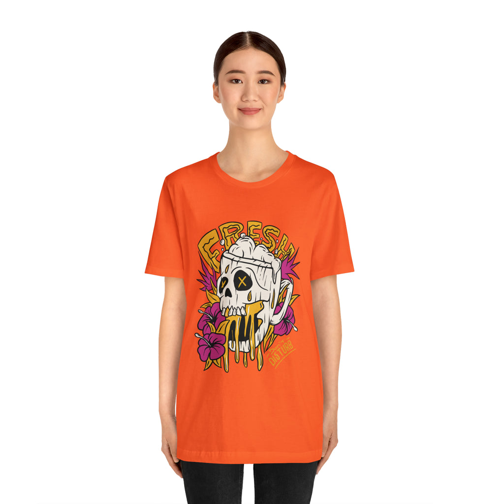 Fresh Beer Skull Shirt | Drink Beer Unisex T-Shirt