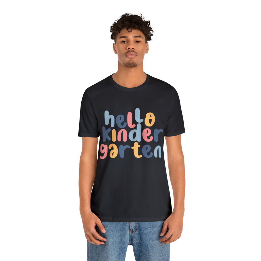 Hello Kindergarten School Shirt | First day of School Unisex T-Shirt