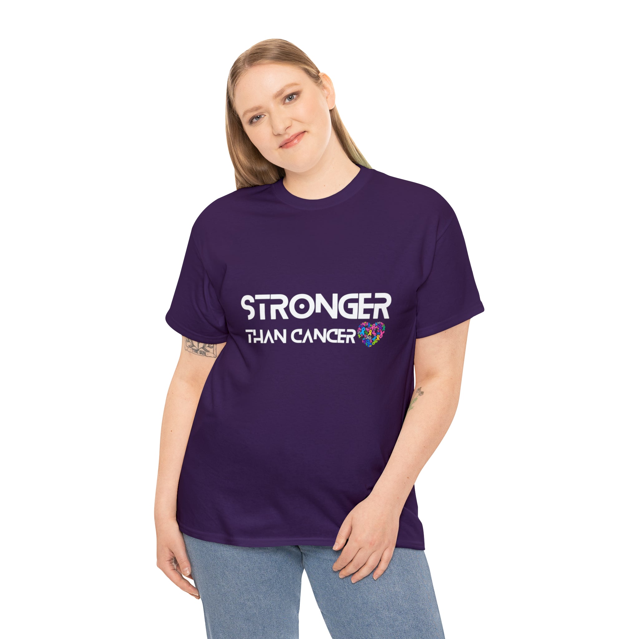 Stronger Than Cancer Shirt | Cancer Warrior Support Unisex T-Shirt