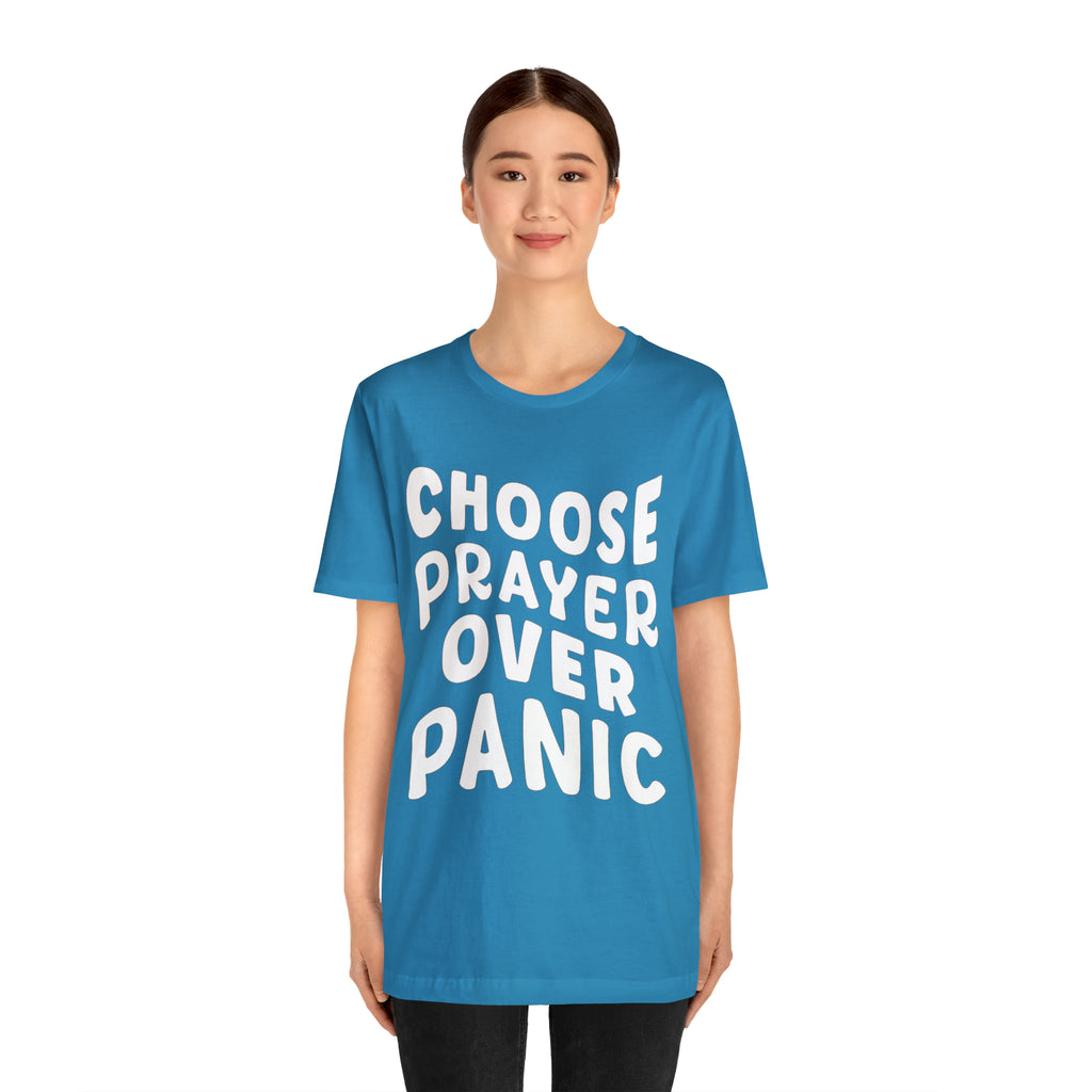 Prayer Over Panic Unisex Shirt | Religious Shirt for Prayers