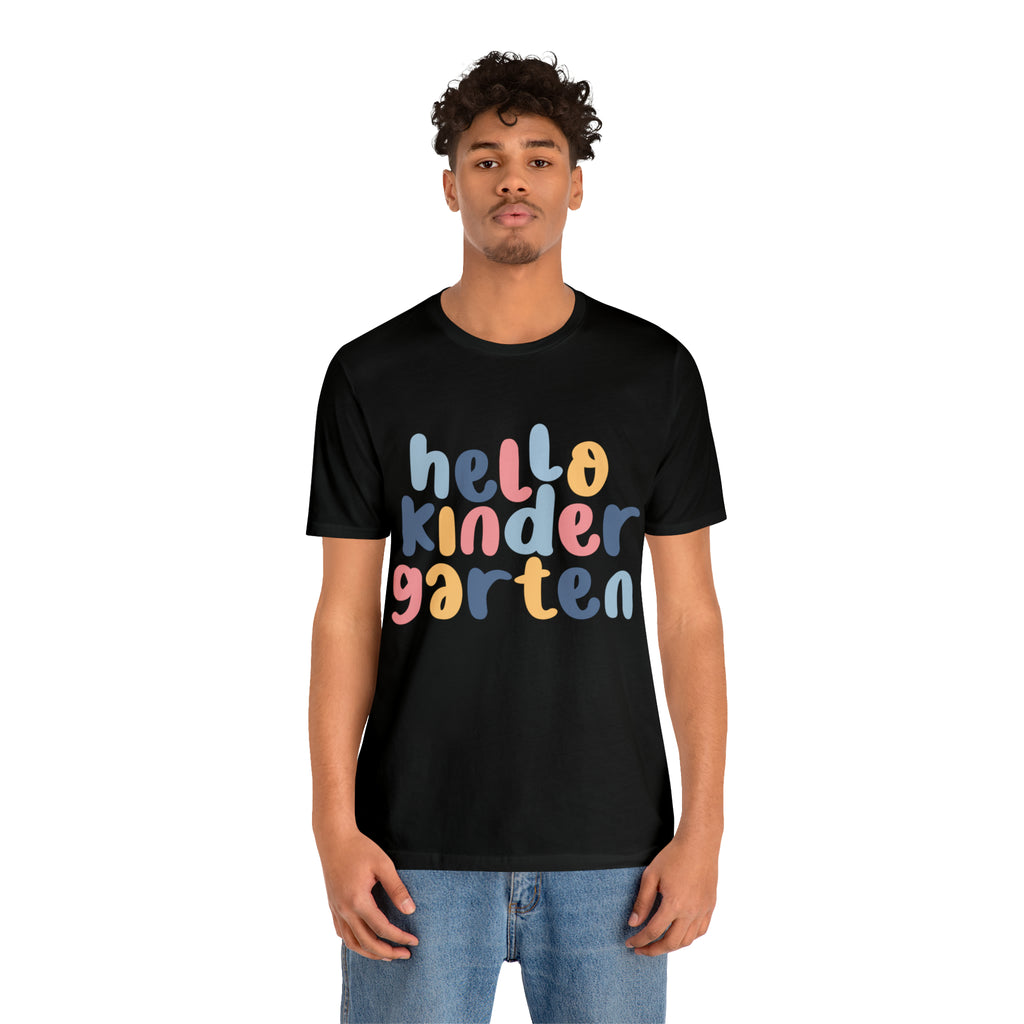 Hello Kindergarten School Shirt | First day of School Unisex T-Shirt