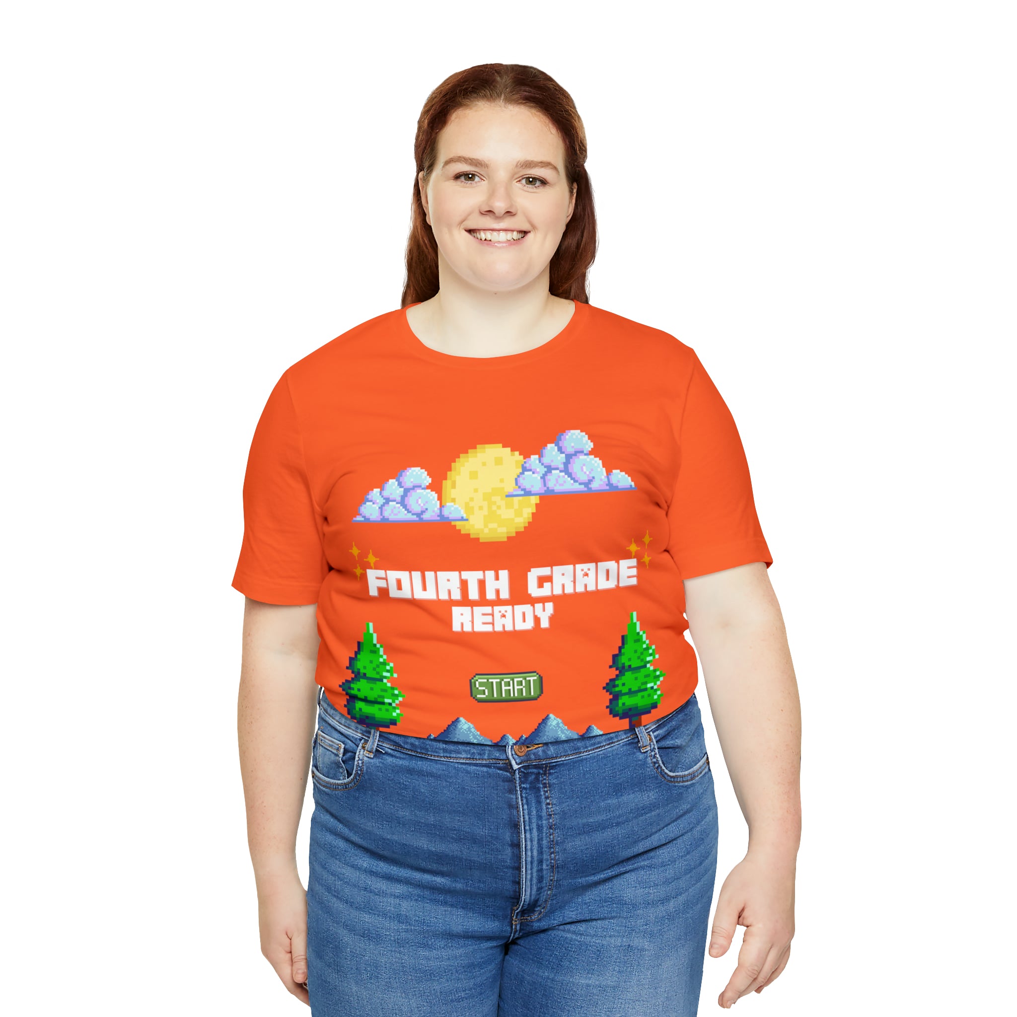 Fourth Grade Ready Pixel Shirt | Minecraft Unisex T-Shirt