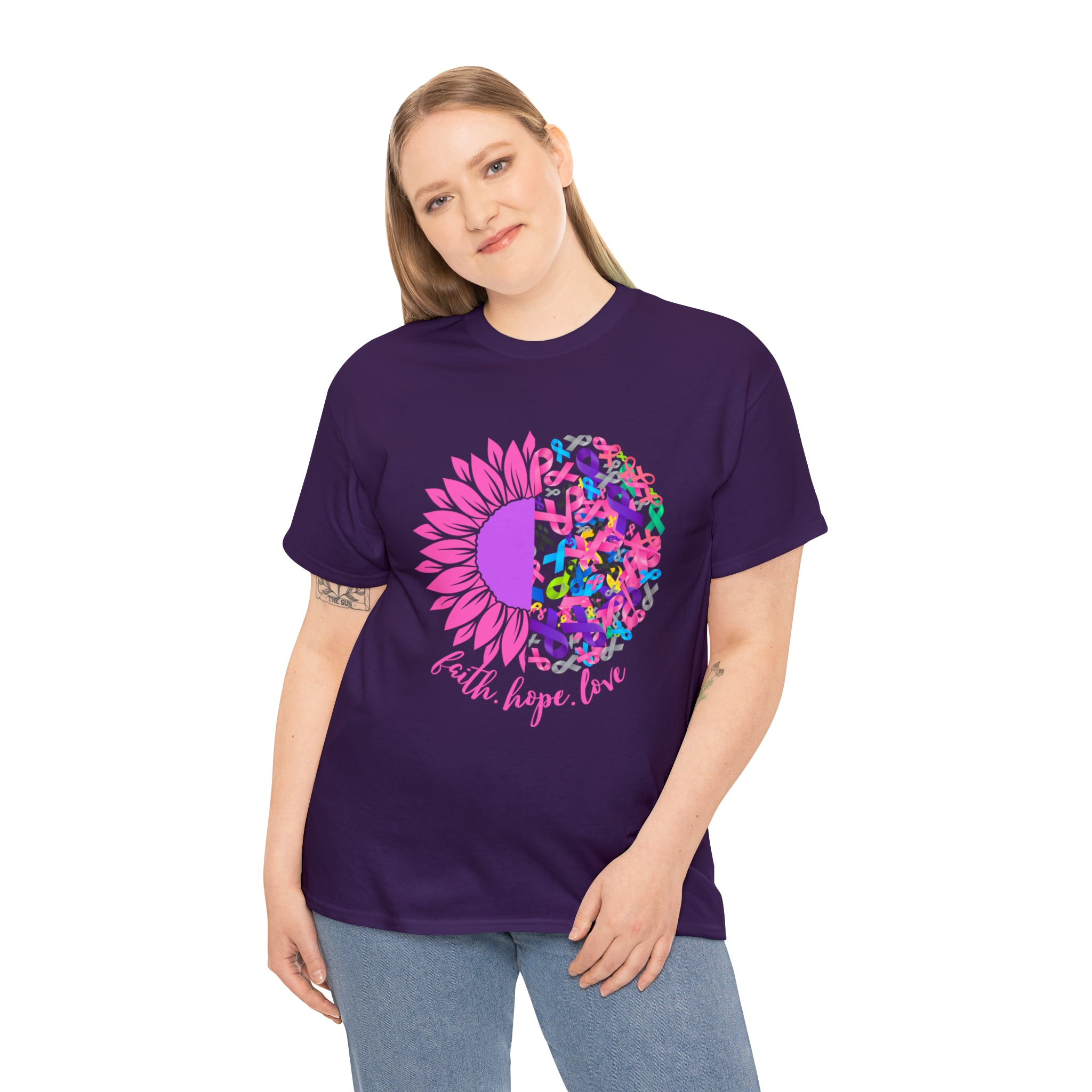 Faith Hope Love Shirt | Cancer Warrior Support Unisex T-Shirt