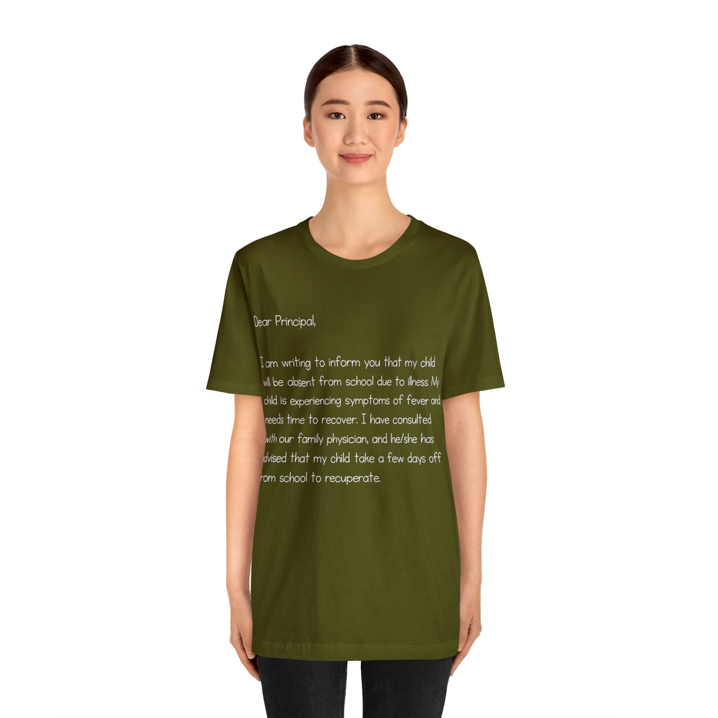 Absent Excuse Letter School Shirt | Hilarious Sick Letter Statement T-Shirt