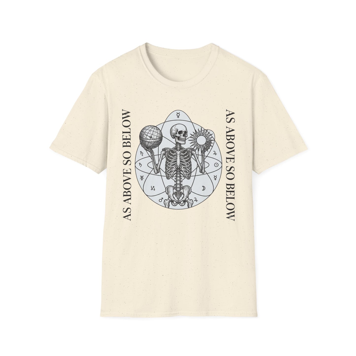 As Above So Below Skeleton T-Shirt