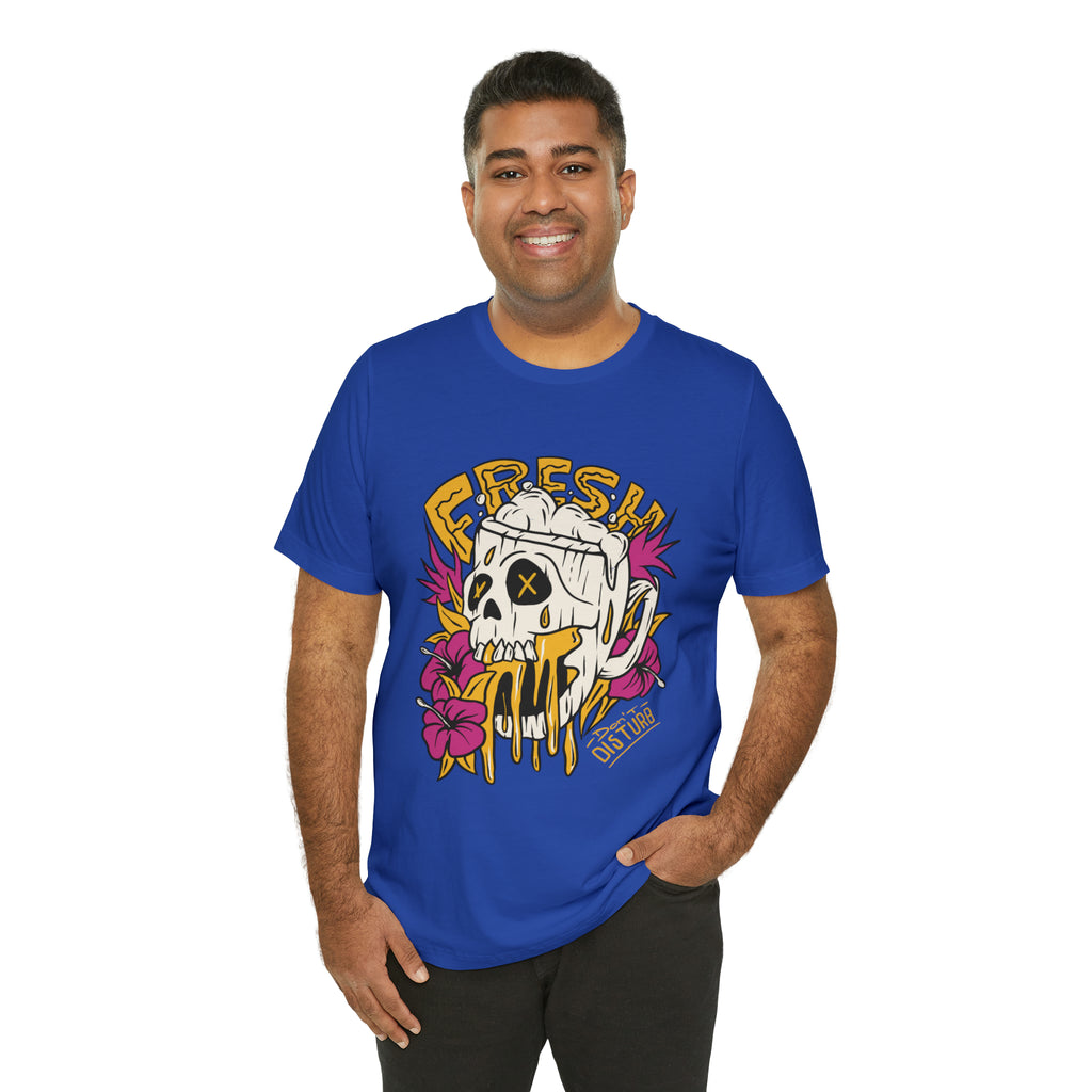 Fresh Beer Skull Shirt | Drink Beer Unisex T-Shirt