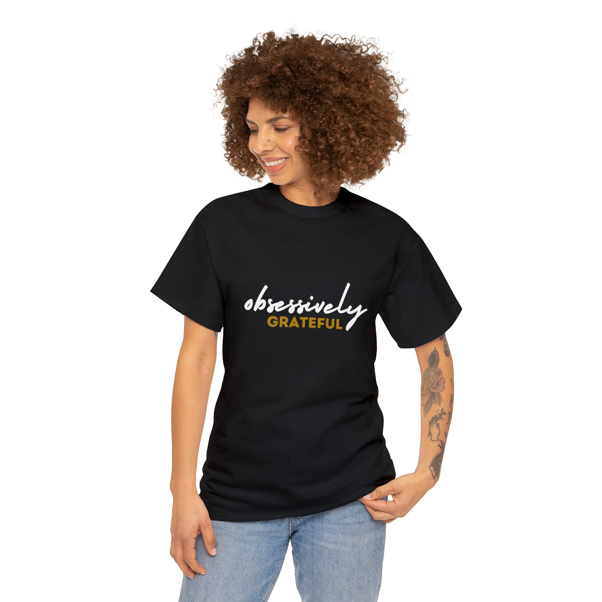Obsessively Grateful Shirt | Minimalist Unisex T-Shirt