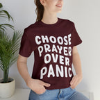 Prayer Over Panic Unisex Shirt | Religious Shirt for Prayers