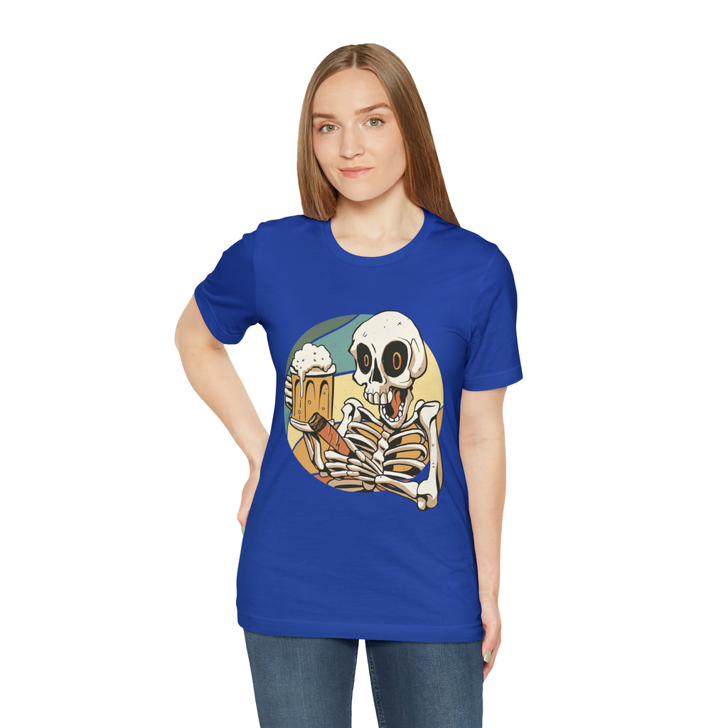 Skeleton Beer Shirt | Drink Beer Unisex T-Shirt