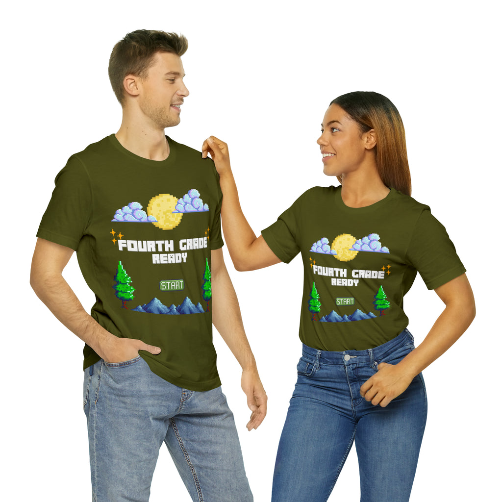 Fourth Grade Ready Pixel Shirt | Minecraft Unisex T-Shirt