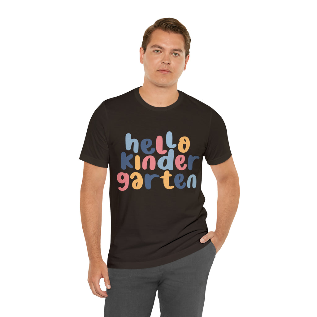 Hello Kindergarten School Shirt | First day of School Unisex T-Shirt