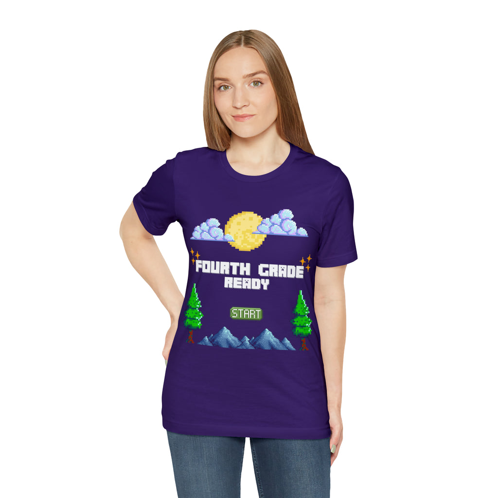 Fourth Grade Ready Pixel Shirt | Minecraft Unisex T-Shirt