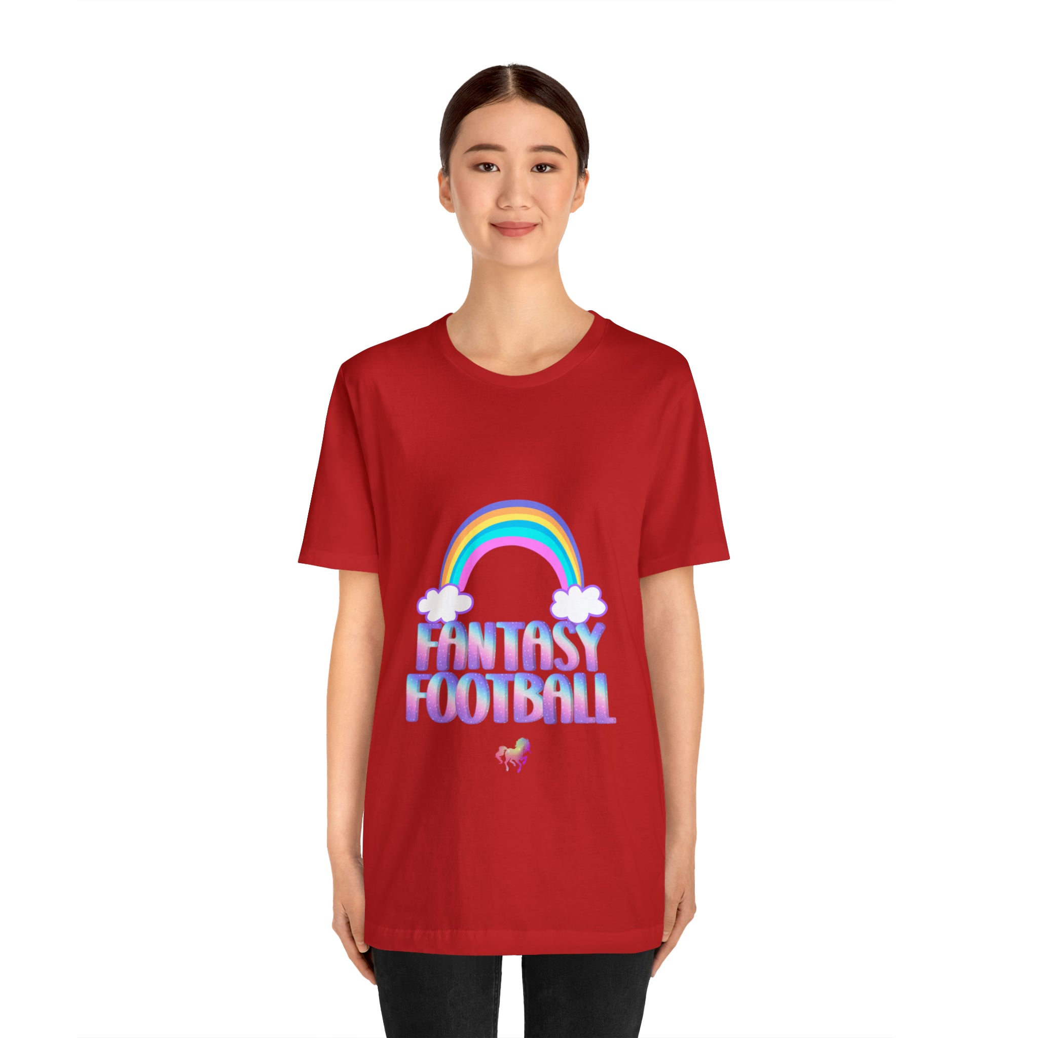 Cute Fantasy Football Shirt | Pink Cute Fantasy Football Unisex T-Shirt