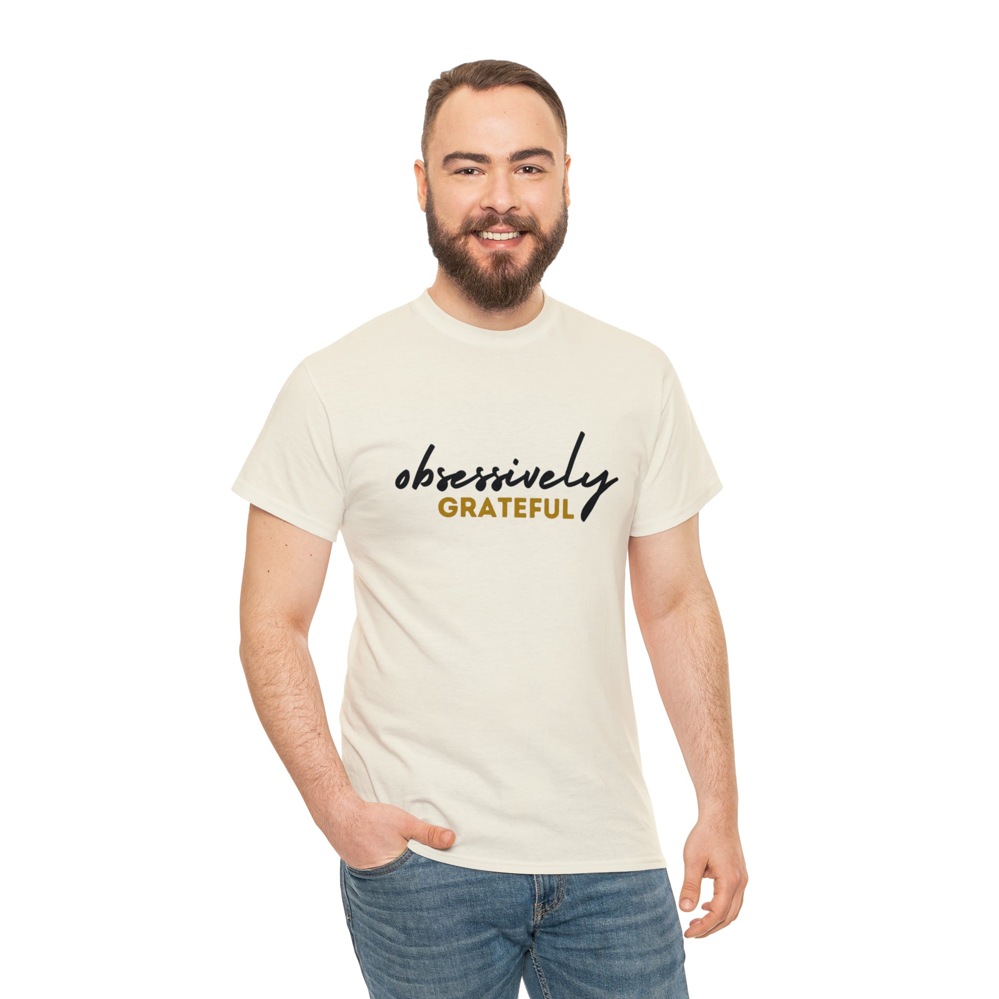 Obsessively Grateful Shirt | Minimalist Unisex T-Shirt