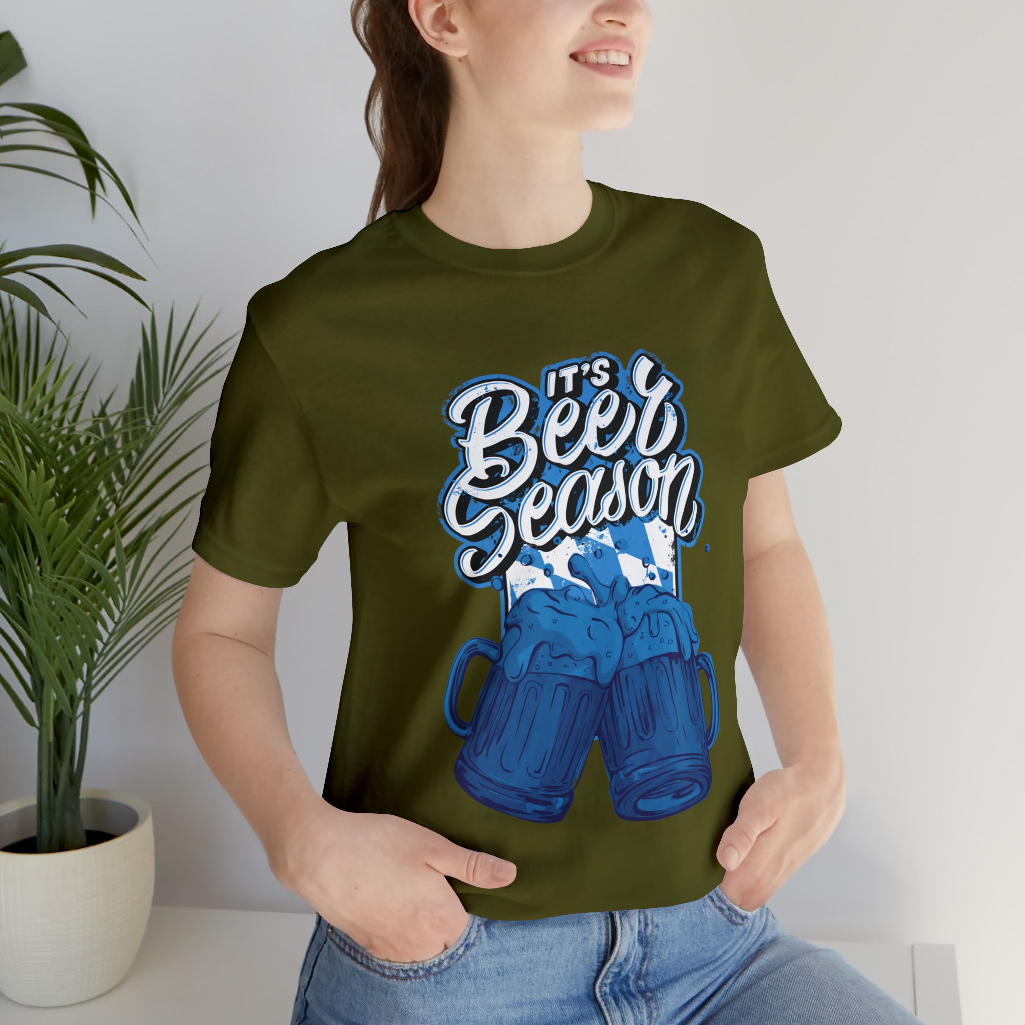 Beer Season Blue Shirt | Drink Beer Unisex T-Shirt