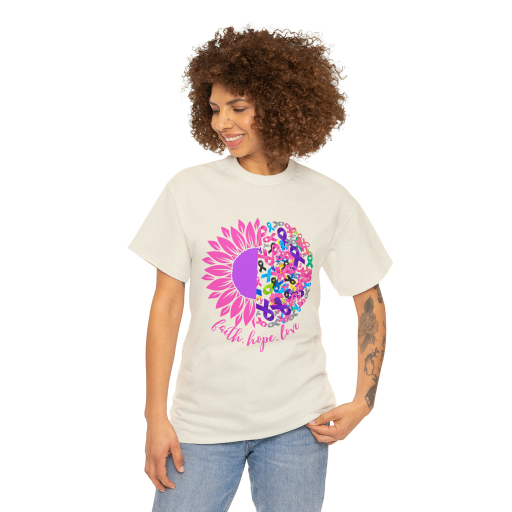 Faith Hope Love Shirt | Cancer Warrior Support Unisex T-Shirt