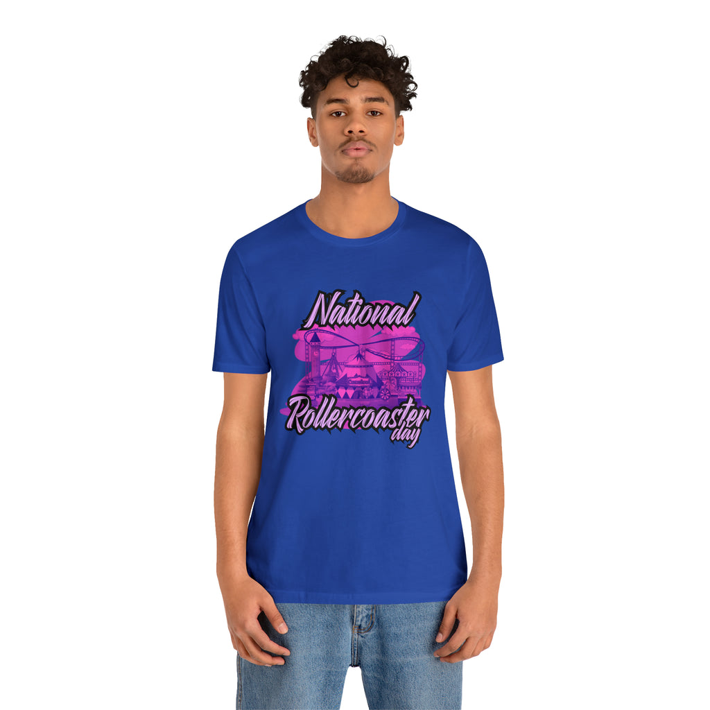 National Rollercoaster Day Pink Shirt | Carnival Ride T-Shirt
