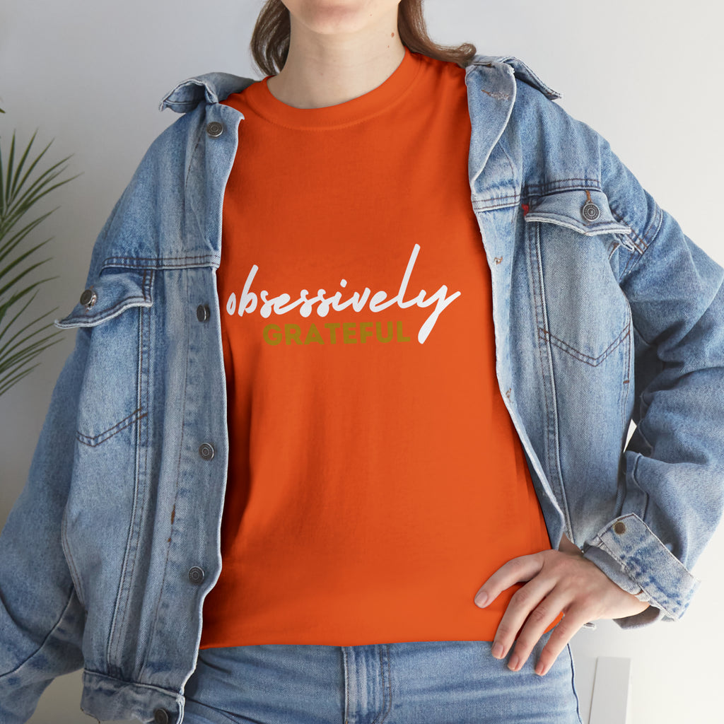 Obsessively Grateful Shirt | Minimalist Unisex T-Shirt