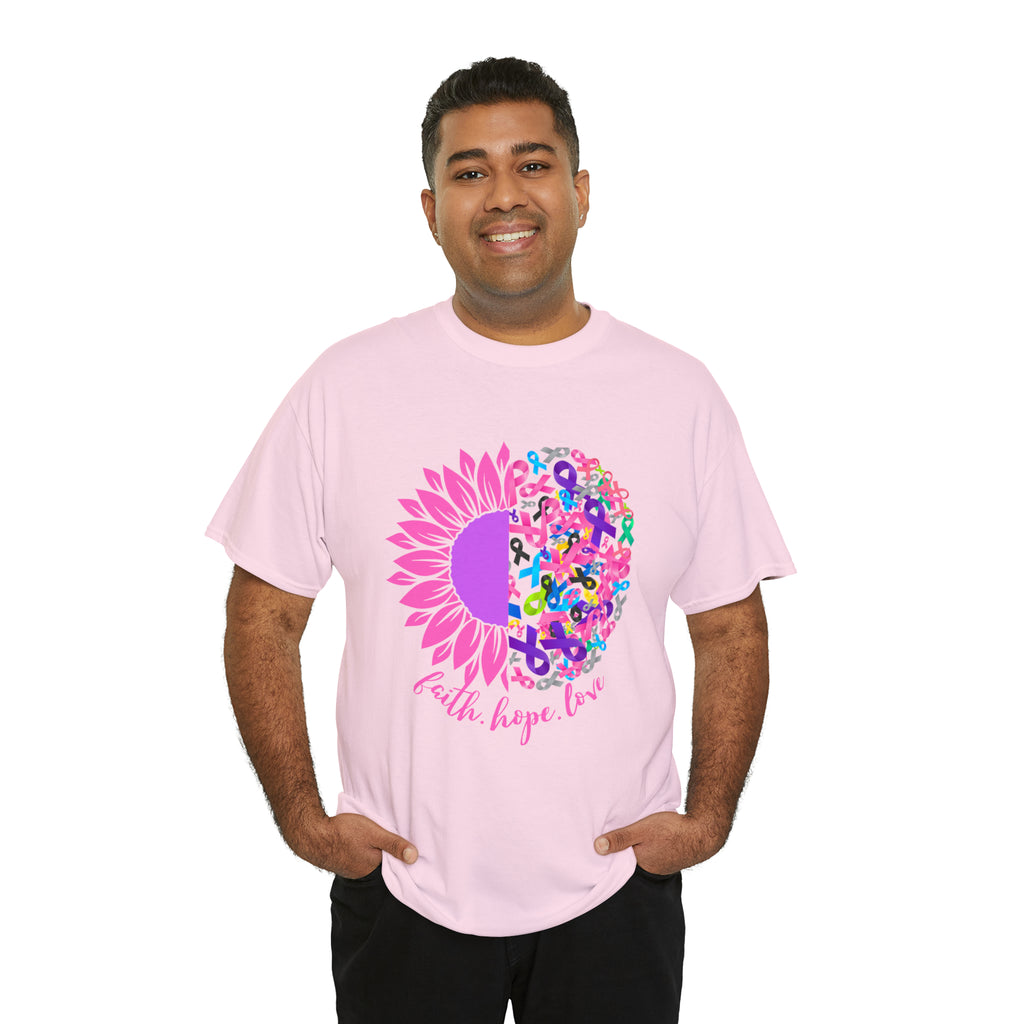 Faith Hope Love Shirt | Cancer Warrior Support Unisex T-Shirt