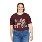Hello Kindergarten School Shirt | First day of School Unisex T-Shirt