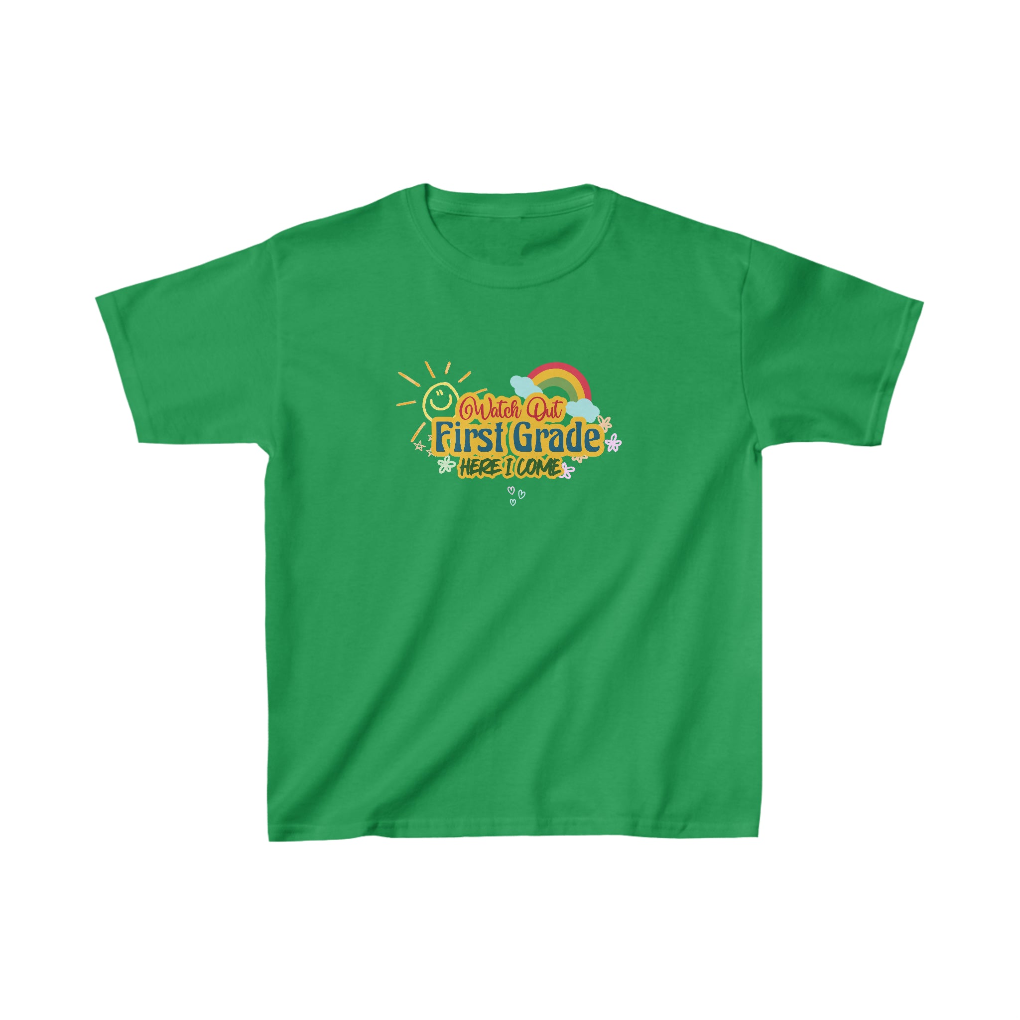 Watch Out First Grade Shirt | School Kids Heavy Cotton™ Tee