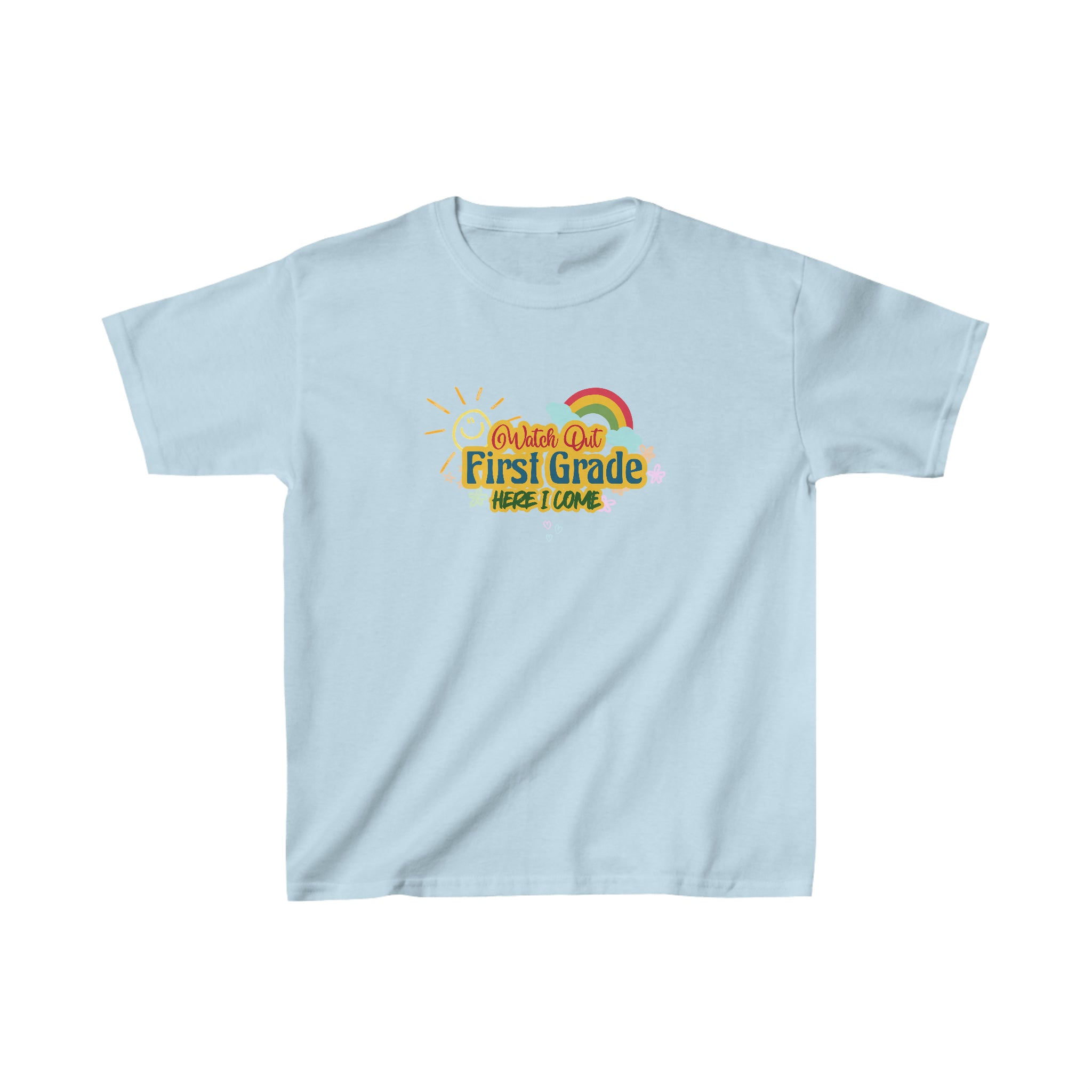 Watch Out First Grade Shirt | School Kids Heavy Cotton™ Tee