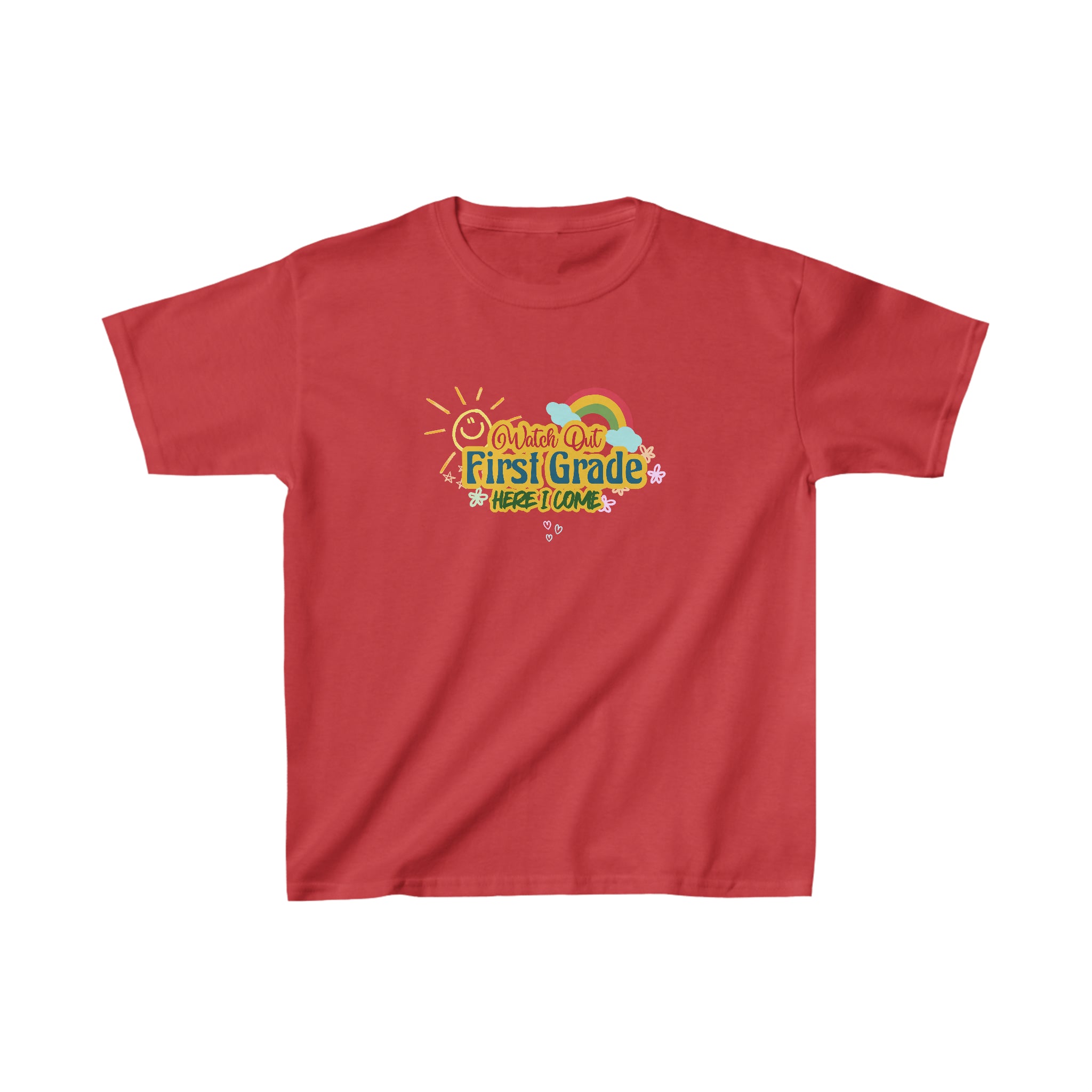 Watch Out First Grade Shirt | School Kids Heavy Cotton™ Tee