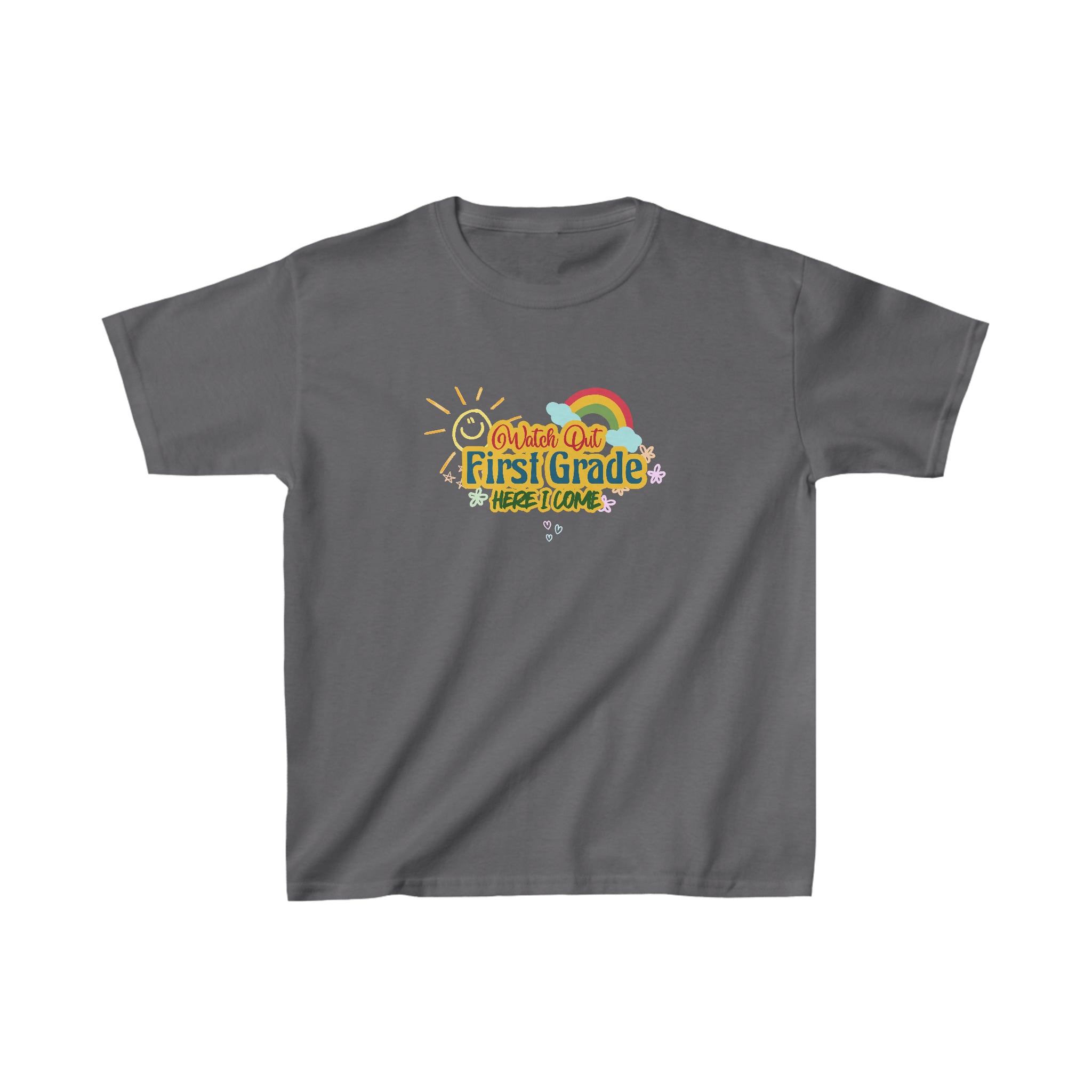 Watch Out First Grade Shirt | School Kids Heavy Cotton™ Tee