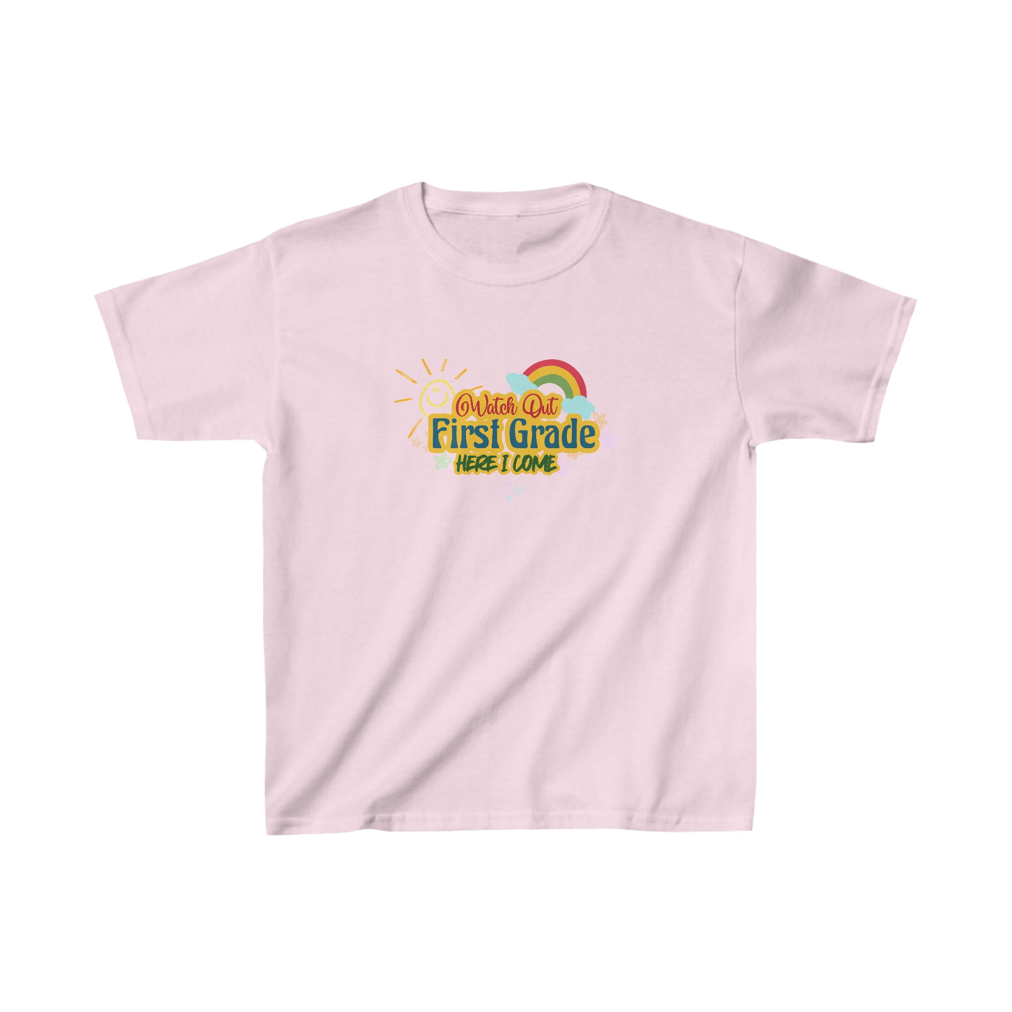 Watch Out First Grade Shirt | School Kids Heavy Cotton™ Tee