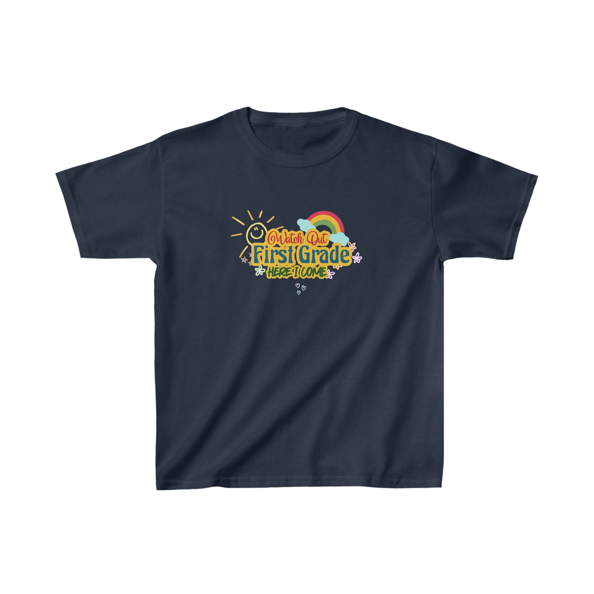 Watch Out First Grade Shirt | School Kids Heavy Cotton™ Tee
