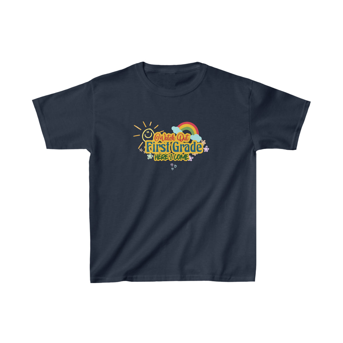 Watch Out First Grade Shirt | School Kids Heavy Cotton™ Tee