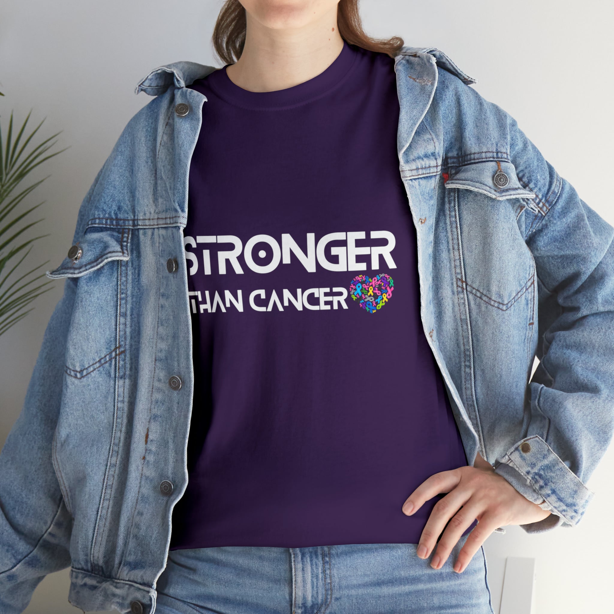 Stronger Than Cancer Shirt | Cancer Warrior Support Unisex T-Shirt