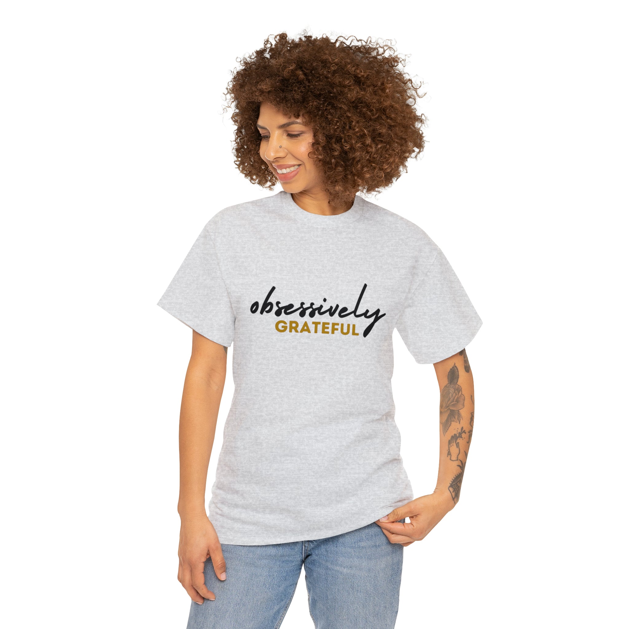 Obsessively Grateful Shirt | Minimalist Unisex T-Shirt