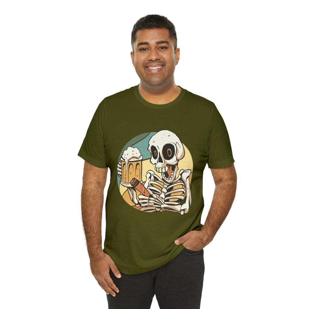 Skeleton Beer Shirt | Drink Beer Unisex T-Shirt