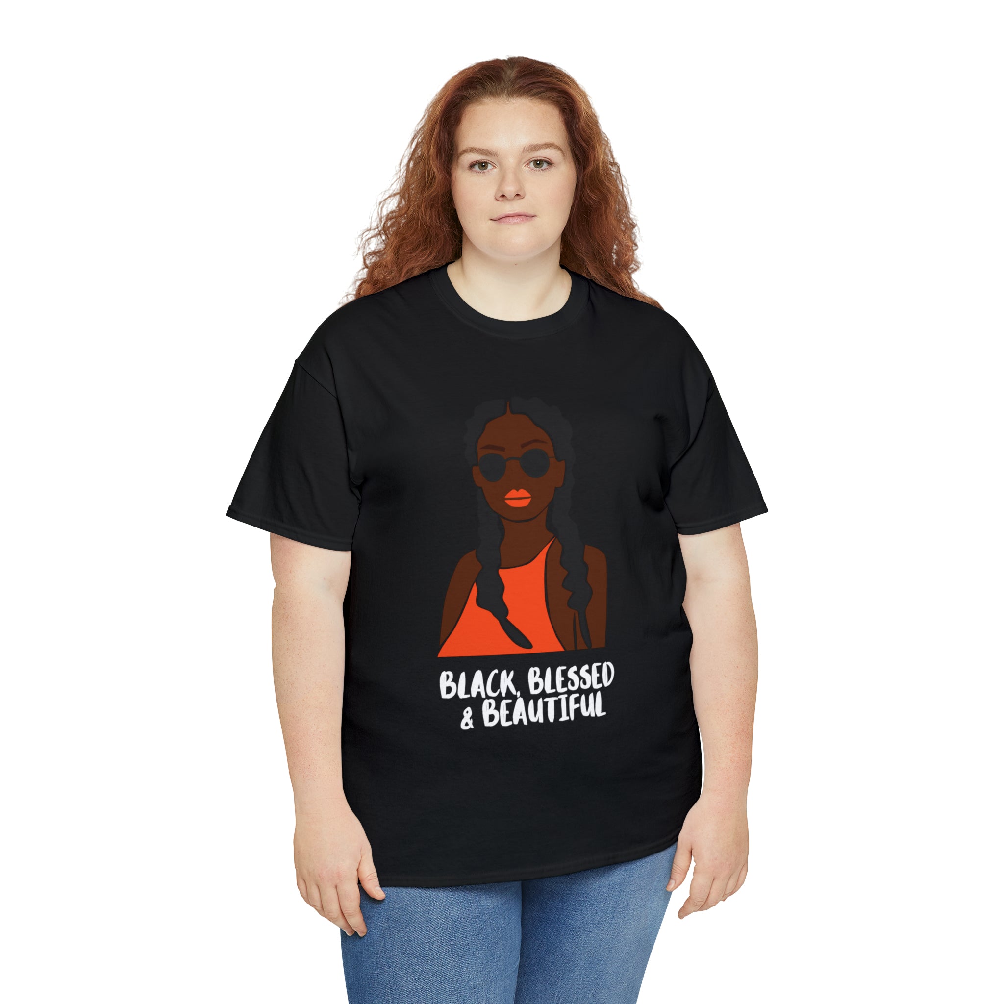 Black Blessed And Beautiful Shirt | Empowered & Beautiful Cotton T-shirt